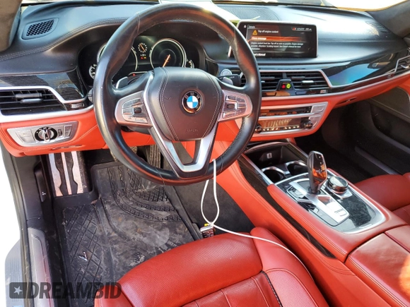 2017 BMW 7 Series 750i with VIN WBA7F0C51HGM21052, listed as a Copart auction lot 46299535 with 85,765 mi miles and Clean title. Bid and sale history available at DreamBid. Image 8.