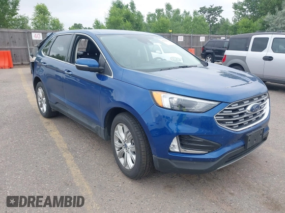 2022 Ford Edge Titanium with VIN 2FMPK4K95NBB05789, listed as a IAAI auction lot 42582372 with 58,379 mi miles and . Bid and sale history available at DreamBid. Image 1.