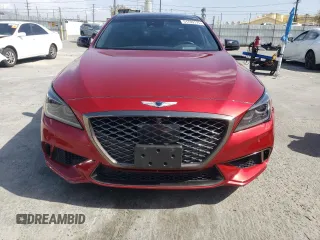 2019 Genesis G80 Sport with VIN KMHGN4JB6KU291019, listed as a Copart auction lot 51709175 with 82,982 mi miles and Salvage title. Bid and sale history available at DreamBid. Image 5.