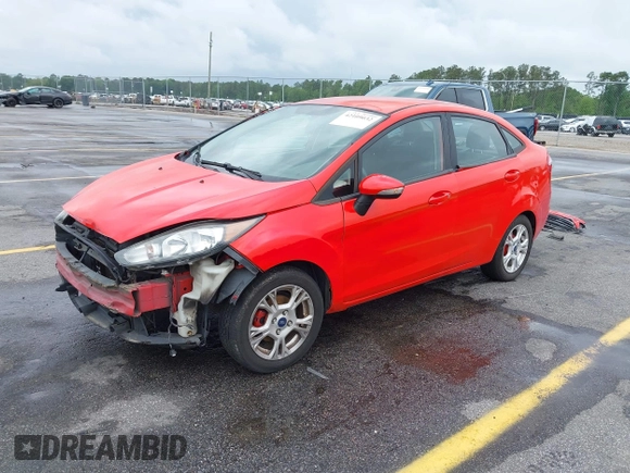 2014 Ford Fiesta SE with VIN 3FADP4BJ7EM205299, listed as a IAAI auction lot 42109032 with 145,797 mi miles. Bid and sale history available at carsss.com. Image 2.