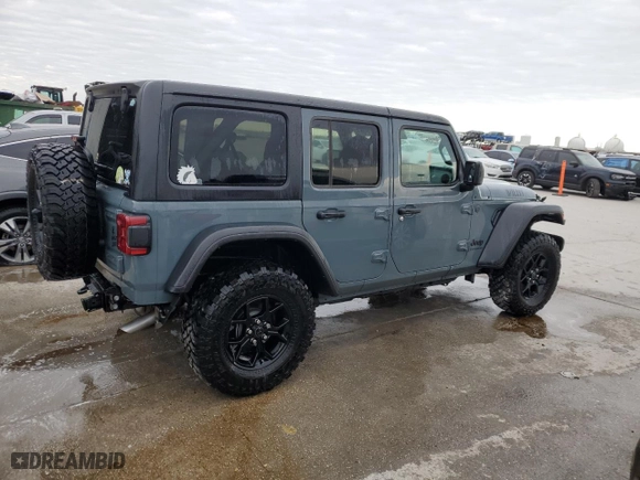 2024 Jeep Wrangler Sport with VIN 1C4PJXDG5RW251022, listed as a Copart auction lot 88949835 with 3,708 mi miles and Salvage Title. Bid and sale history available at carsss.com. Image 3.