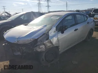 2021 Nissan Versa S with VIN 3N1CN8DV0ML908186, listed as a Copart auction lot 42820385 with 0 mi miles and Salvage Title. Bid and sale history available at carsss.com. Image 1.