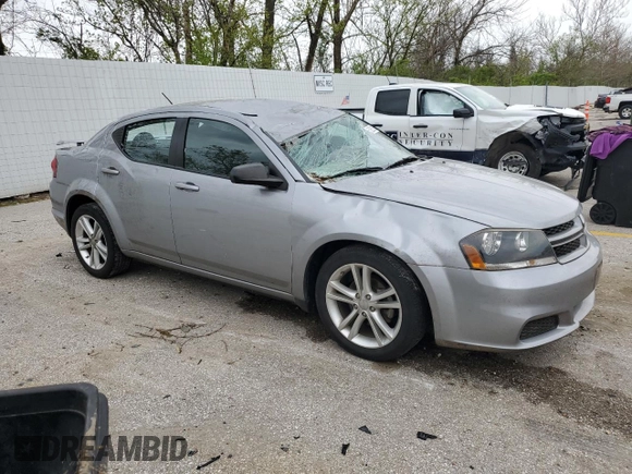 2014 Dodge Avenger SE with VIN 1C3CDZAB4EN173234, listed as a Copart auction lot 52251535 with 44,820 mi miles and Salvage Title. Bid and sale history available at carsss.com. Image 4.