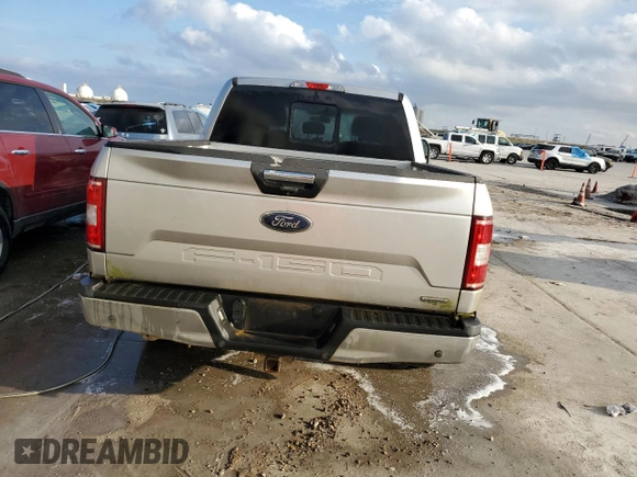 2018 Ford F-150 XL with VIN 1FTEW1CG8JFA88135, listed as a Copart auction lot 43628145 with 91,703 mi miles and Salvage Title. Bid and sale history available at carsss.com. Image 6.