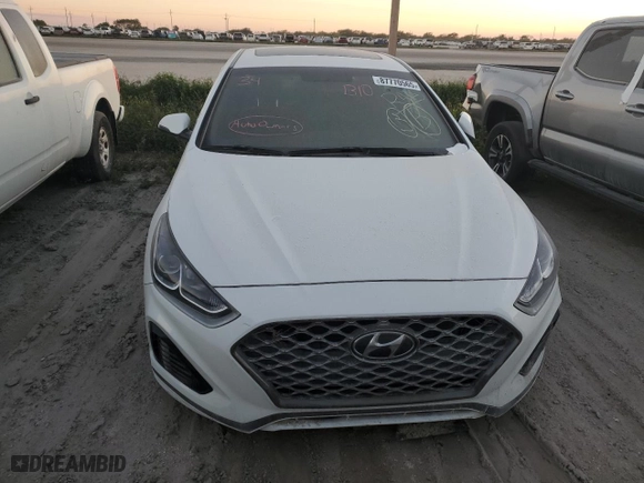 2019 Hyundai Sonata Sport with VIN 5NPE34AFXKH766377, listed as a Copart auction lot 74615034 with 0 mi miles and Non Repairable. Bid and sale history available at carsss.com. Image 5.