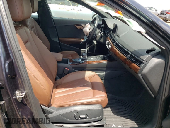 2018 Audi A4 Premium Plus with VIN WAULMAF47JA118900, listed as a Copart auction lot 52145162 with 47,662 mi miles. Bid and sale history available at carsss.com. Image 5.