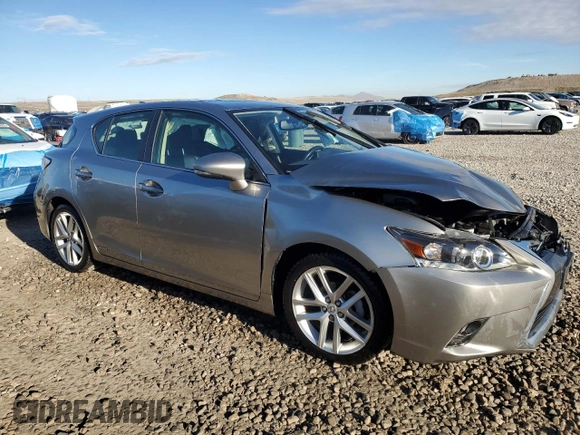 2017 Lexus CT with VIN JTHKD5BH2H2296117, listed as a Copart auction lot 50021685 with 46,655 mi miles and Salvage Title. Bid and sale history available at carsss.com. Image 4.