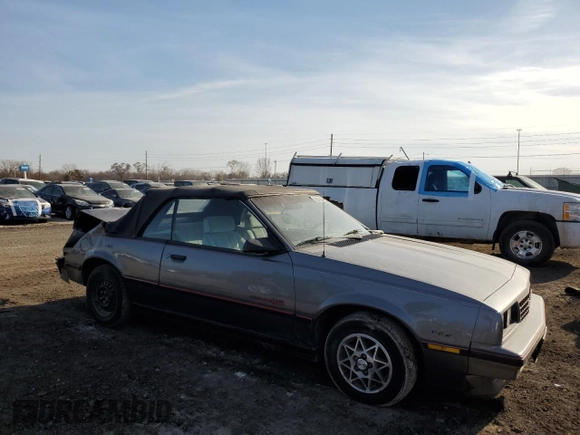 1987 Chevrolet Cavalier with VIN 1G1JE31W5H7194966, listed as a Copart auction lot 48345315 with 111,052 mi miles and Salvage Title. Bid and sale history available at DreamBid. Image 4.