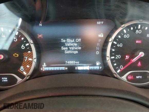 2021 Jeep Renegade Trailhawk with VIN ZACNJDC10MPM34625, listed as a IAAI auction lot 42116576 with 74,883 mi miles and . Bid and sale history available at DreamBid. Image 15.