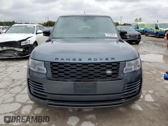 2018 Land Rover Range Rover z VIN SALGV5RE6JA503841, wystawiony jako Copart lot #73152854 z przebiegiem 26 752 mil mil oraz Szkoda całkowita • Salvage title. Historia ofert i sprzedaży dostępna na DreamBid. Obrazek 5.