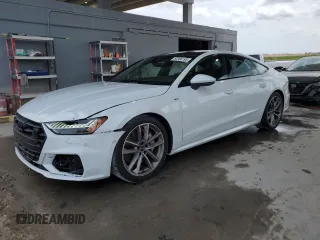 2021 Audi A7 z VIN WAUTPBF21MN082128, wystawiony jako Copart lot #50386195 z przebiegiem 17 021 mil mil oraz Szkody całkowita. Historia ofert i sprzedaży dostępna na DreamBid. Obrazek 1.