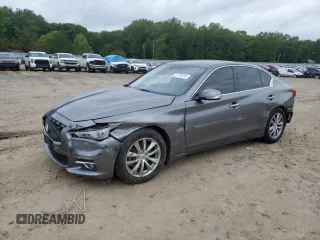2017 Infiniti Q50 Premium with VIN JN1EV7AR1HM839806, listed as a Copart auction lot 57276245 with 128,332 mi miles and Clean title. Bid and sale history available at DreamBid. Image 1.