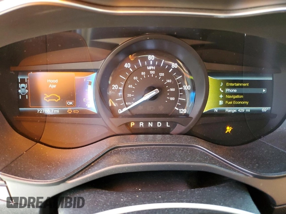 2020 Ford Fusion Titanium with VIN 3FA6P0RUXLR230201, listed as a Copart auction lot 52773875 with 72,788 mi miles and Salvage title. Bid and sale history available at DreamBid. Image 9.