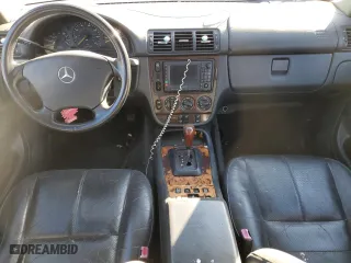 2001 Mercedes-Benz M-Class with VIN 4JGAB72EX1A277472, listed as a Copart auction lot 86857214 with 0 mi miles and Salvage Title. Bid and sale history available at carsss.com. Image 8.