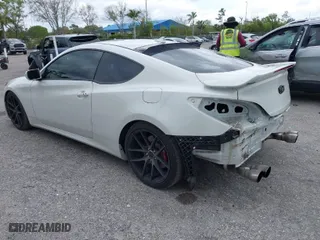 2013 Hyundai Genesis Coupe 3.8 R-Spec with VIN KMHHU6KJ2DU108081, listed as a IAAI auction lot 41650433 with 80,964 mi miles. Bid and sale history available at carsss.com. Image 3.