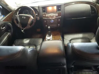 2017 Infiniti QX80 with VIN JN8AZ2NE1H9154366, listed as a Copart auction lot 59975204 with 130,499 mi miles and Salvage Title. Bid and sale history available at carsss.com. Image 8.