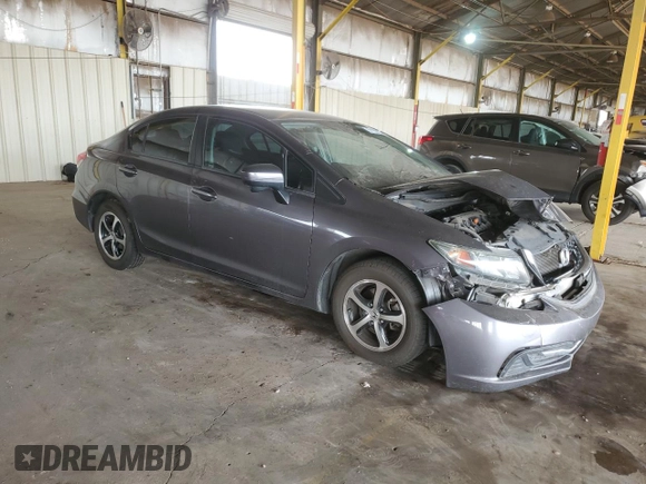 2015 Honda Civic Sedan SE with VIN 19XFB2F74FE100302, listed as a Copart auction lot 51103125 with 137,063 mi miles and Salvage Title. Bid and sale history available at carsss.com. Image 4.