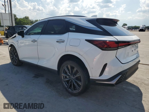 2023 Lexus RX 350 z VIN 2T2BAMCA0PC020343, wystawiony jako Copart lot #62514395 z przebiegiem Nie podano mil oraz Szkoda całkowita • Salvage title. Historia ofert i sprzedaży dostępna na DreamBid. Obrazek 2.