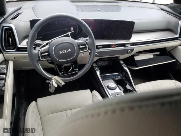 2025 Kia Sorento Hybrid SX Prestige with VIN KNDRKDJG1S5305887, listed as a Copart auction lot 51926125 with 9,910 mi miles and Salvage Title. Bid and sale history available at carsss.com. Image 8.