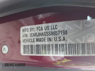 2025 Jeep Grand Cherokee Laredo z VIN 1C4RJHAG5S8657198, wystawiony jako IAAI lot #42146067 z przebiegiem 5186 mil mil oraz . Historia ofert i sprzedaży dostępna na DreamBid. Obrazek 9.