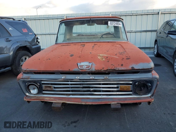 1963 Ford F-250 z VIN F25CR381471, wystawiony jako Copart lot #83724854 z przebiegiem 27 096 mil mil oraz Szkoda całkowita • Salvage title. Historia ofert i sprzedaży dostępna na DreamBid. Obrazek 5.