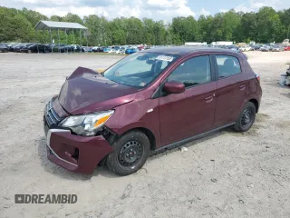 2021 Mitsubishi Mirage ES z VIN ML32AUHJ1MH009455, wystawiony jako Copart lot #55113105 z przebiegiem 67 895 mil mil oraz Szkody całkowita. Historia ofert i sprzedaży dostępna na DreamBid. Obrazek 1.