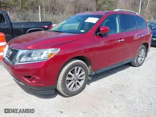 2015 Nissan Pathfinder Platinum with VIN 5N1AR2MM9FC661080, listed as a IAAI auction lot 41835390 with 122,999 mi miles. Bid and sale history available at carsss.com. Image 2.