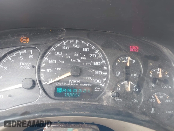 2002 Chevrolet Suburban LS with VIN 3GNEC16Z62G328845, listed as a IAAI auction lot 41928076 with 138,852 mi miles. Bid and sale history available at carsss.com. Image 7.