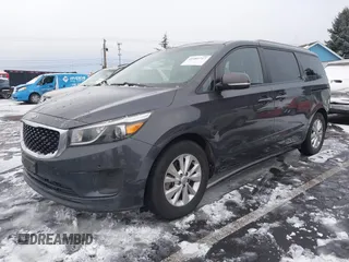 2016 Kia Sedona LX with VIN KNDMB5C19G6210620, listed as a IAAI auction lot 41485717 with 153,783 mi miles and . Bid and sale history available at DreamBid. Image 2.