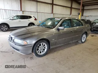 2003 BMW 5 Series 525iA with VIN WBADT43493G028158, listed as a Copart auction lot 50822975 with 0 mi miles and Salvage Title. Bid and sale history available at carsss.com. Image 1.