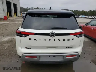 2024 Nissan Pathfinder Platinum with VIN 5N1DR3DG0RC217605, listed as a Copart auction lot 81822894 with 7,374 mi miles and Salvage Title. Bid and sale history available at carsss.com. Image 6.