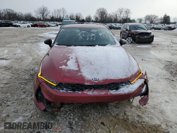2021 Kia K5 GT-Line with VIN 5XXG64J28MG004337, listed as a Copart auction lot 45863295 with 77,897 mi miles and Salvage Title. Bid and sale history available at carsss.com. Image 5.