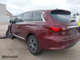 2019 Infiniti QX60 PURE with VIN 5N1DL0MM7KC558351, listed as a IAAI auction lot 41685778 with 100,949 mi miles. Bid and sale history available at carsss.com. Image 3.