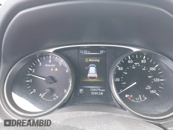 2015 Nissan Rogue SL with VIN 5N1AT2MT7FC802043, listed as a IAAI auction lot 41535141 with 126,579 mi miles. Bid and sale history available at carsss.com. Image 16.