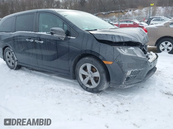 2018 Honda Odyssey EX-L z VIN 5FNRL6H79JB012735, wystawiony jako IAAI lot #41552799 z przebiegiem 29 253 mil mil oraz . Historia ofert i sprzedaży dostępna na DreamBid. Obrazek 1.