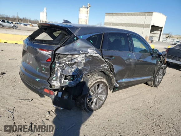 2022 Acura RDX w/Technology Package with VIN 5J8TC2H5XNL009134, listed as a Copart auction lot 81839264 with 9,200 mi miles and Salvage Title. Bid and sale history available at carsss.com. Image 3.