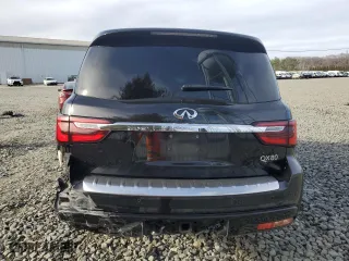 2019 Infiniti QX80 LUXE with VIN JN8AZ2NF3K9681793, listed as a Copart auction lot 49930475 with 83,923 mi miles and Salvage Title. Bid and sale history available at carsss.com. Image 6.