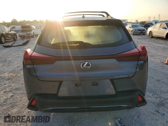 2023 Lexus UX 250h F Sport with VIN JTHR6JBH5P2151069, listed as a Copart auction lot 58382515 with 23,114 mi miles and Salvage title. Bid and sale history available at DreamBid. Image 6.