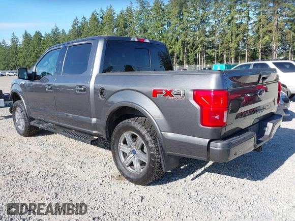2018 Ford F-150 XL with VIN 1FTEW1E55JFC57989, listed as a IAAI auction lot 42395654 with 55,505 mi miles and . Bid and sale history available at DreamBid. Image 3.