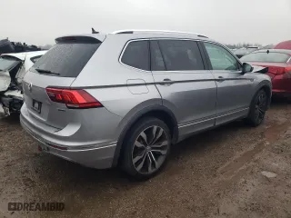 2020 Volkswagen Tiguan SEL Premium R-Line with VIN 3VV4B7AX4LM157226, listed as a Copart auction lot 80672224 with 44,007 mi miles and Salvage Title. Bid and sale history available at carsss.com. Image 3.