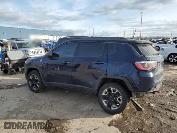 2018 Jeep Compass Trailhawk with VIN 3C4NJDDB4JT373701, listed as a Copart auction lot 87695675 with 90,005 mi miles and Clean Title. Bid and sale history available at carsss.com. Image 2.
