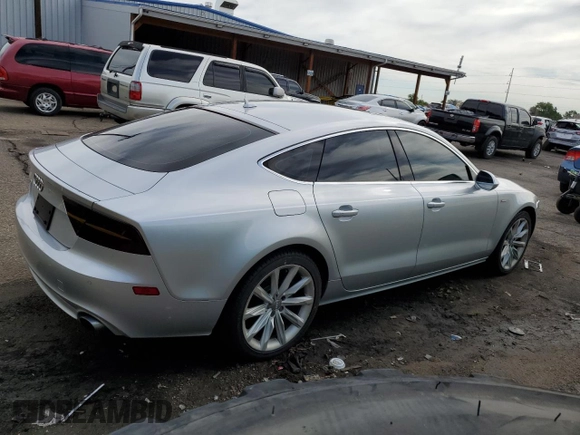 2012 Audi A7 Premium Plus with VIN WAUSGAFC1CN001528, listed as a Copart auction lot 59407645 with 133,809 mi miles and Clean title. Bid and sale history available at DreamBid. Image 3.