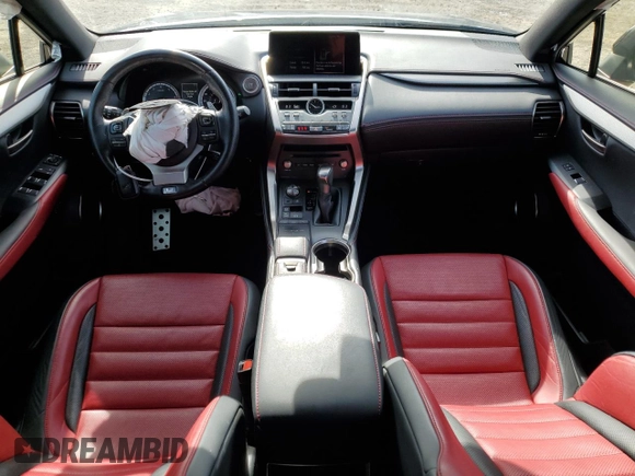 2021 Lexus NX 300 F Sport with VIN JTJSARBZ6M2198757, listed as a Copart auction lot 48591825 with 61,998 mi miles and Salvage title. Bid and sale history available at DreamBid. Image 8.