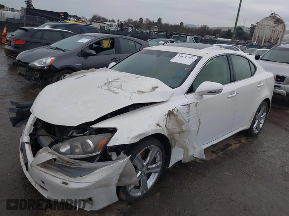 2011 Lexus IS with VIN JTHBE5C24B5028361, listed as a IAAI auction lot 41471750 with 95,313 mi miles. Bid and sale history available at carsss.com. Image 17.