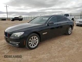2015 BMW 7 Series 740Li xDrive with VIN WBAYF4C50FGS99289, listed as a Copart auction lot 79809474 with 128,993 mi miles and Salvage Title. Bid and sale history available at carsss.com. Image 1.