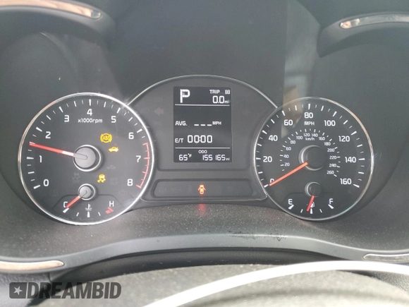 2017 Kia Forte LX with VIN 3KPFK4A70HE131732, listed as a Copart auction lot 46348735 with 155,165 mi miles and Salvage Title. Bid and sale history available at carsss.com. Image 9.