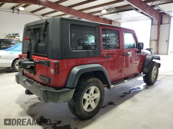 2008 Jeep Wrangler Unlimited X with VIN 1J8GA39128L645762, listed as a Copart auction lot 57888345 with 205,178 mi miles and Salvage title. Bid and sale history available at DreamBid. Image 3.