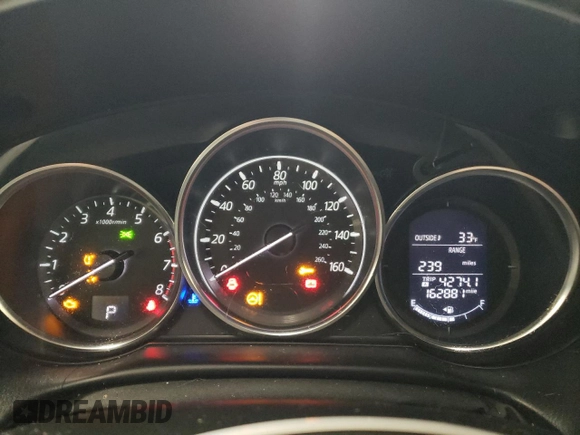 2016 Mazda CX-5 Touring with VIN JM3KE2CY7G0666474, listed as a Copart auction lot 45502575 with 162,881 mi miles and Salvage Title. Bid and sale history available at carsss.com. Image 9.