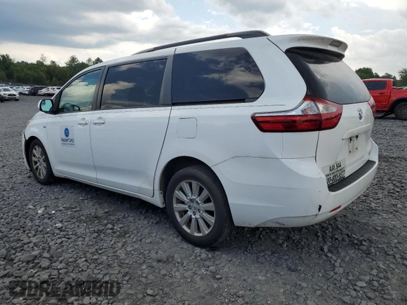 2017 Toyota Sienna LE with VIN 5TDJZ3DC3HS171060, listed as a Copart auction lot 65908415 with 108,082 mi miles and Salvage title. Bid and sale history available at DreamBid. Image 2.