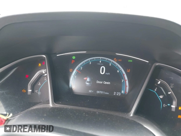 2020 Honda Civic EX-L with VIN 19XFC1F70LE203137, listed as a IAAI auction lot 42028424 with 87,011 mi miles and . Bid and sale history available at DreamBid. Image 7.